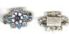 1 24x17mm Large Blue Flower Slider